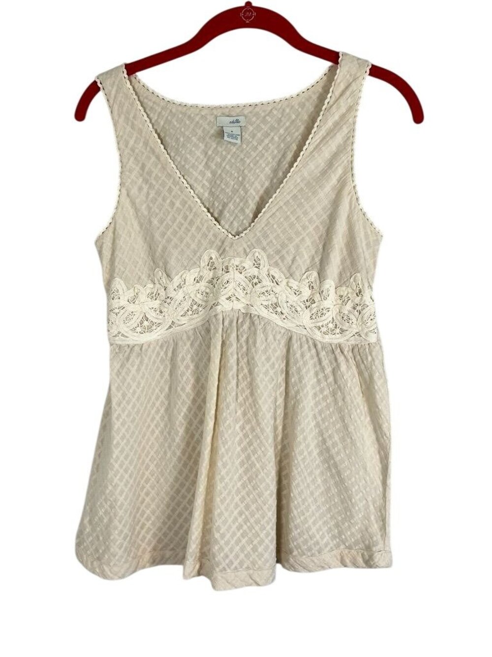 Neutral Babydoll Floral Lace Top 4 Boho Earthy Indie Festival Granola Check Chic
